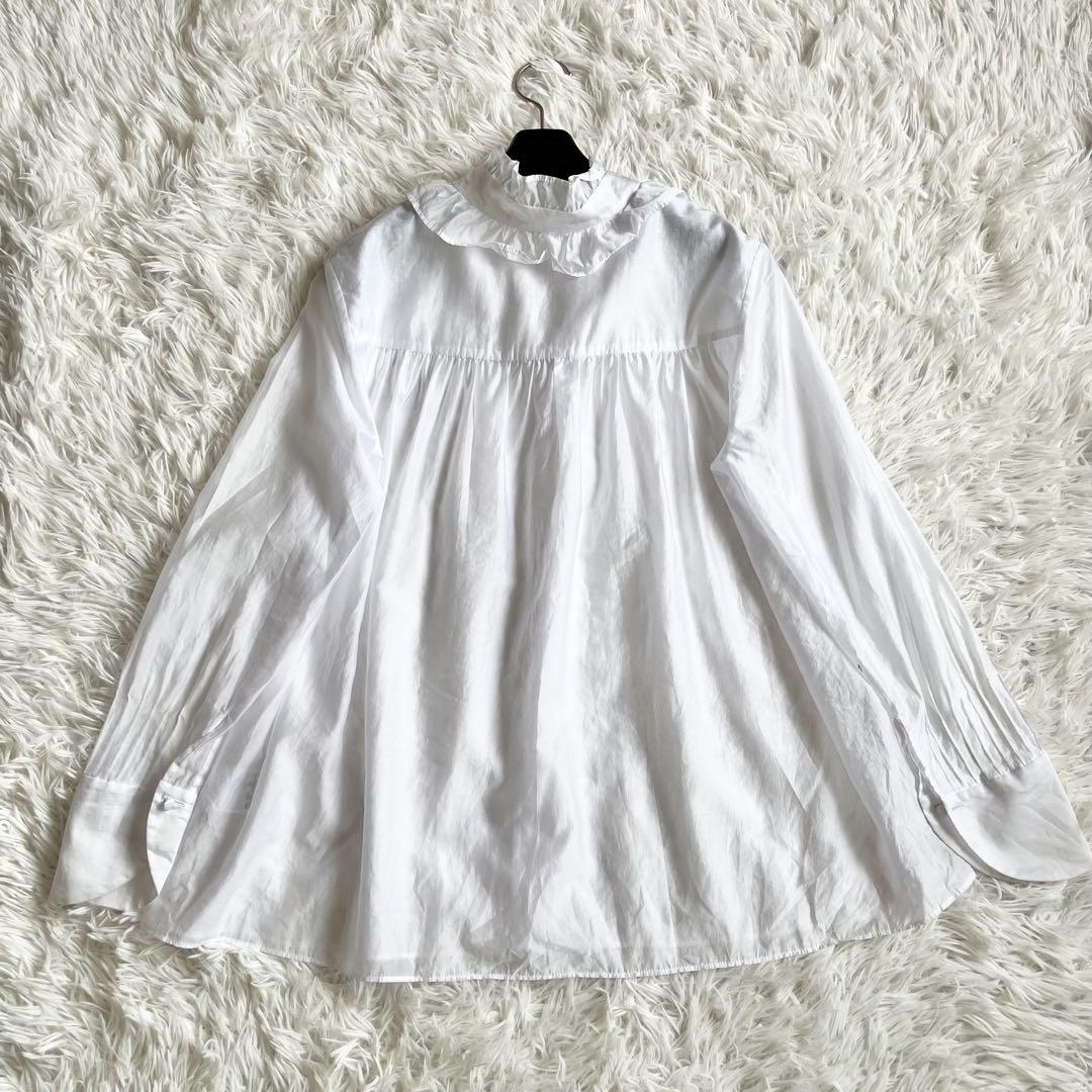 【美品】　セオリーリュクス 　24ss VIONA MILLIE　フリルブラウス