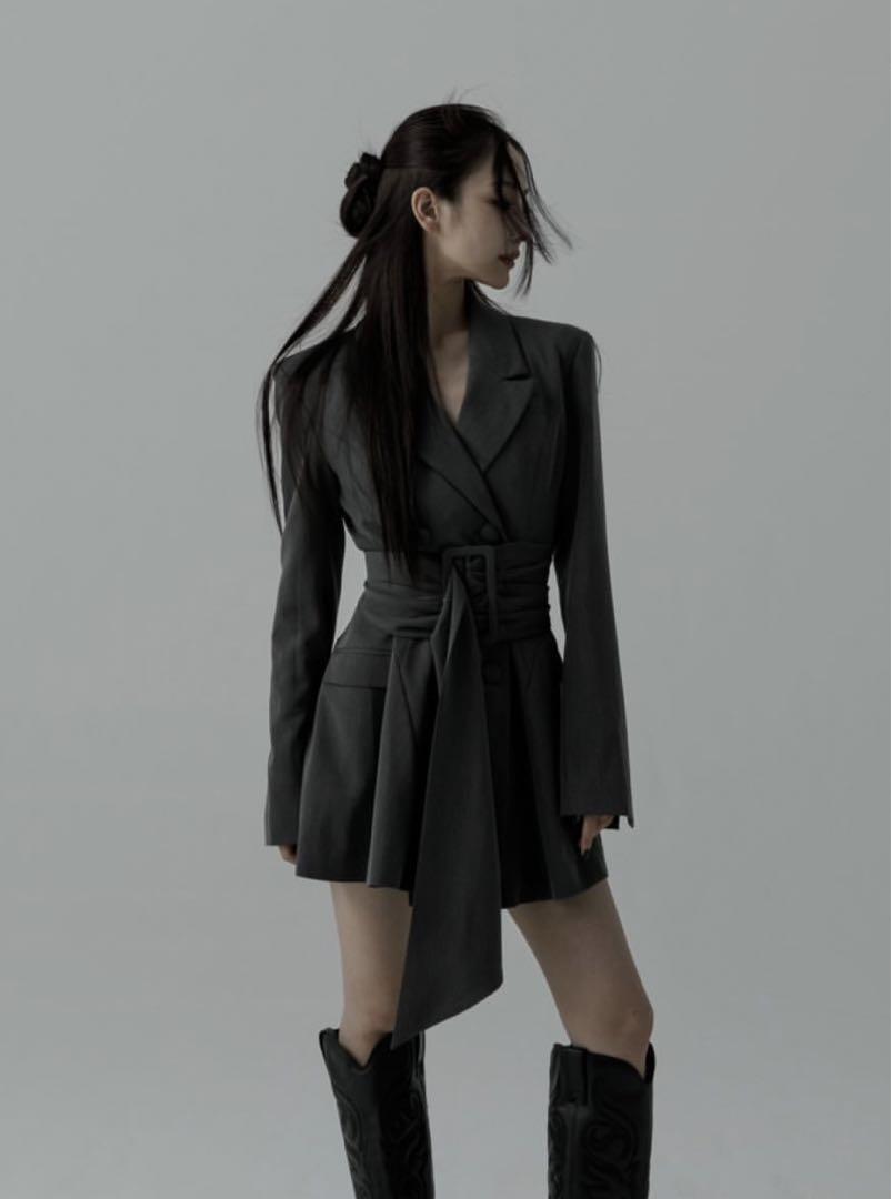 meltthelady thick belt jacket onepiece meltthelady thick belt jacket onepiece