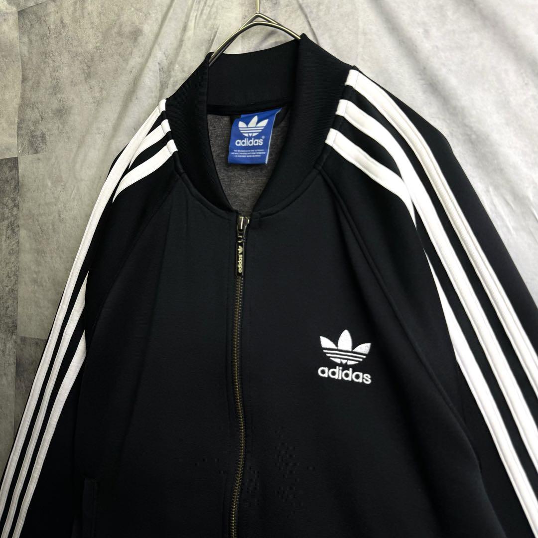 美品 90s アディダス スーパースター トラックジャケット ブラック L