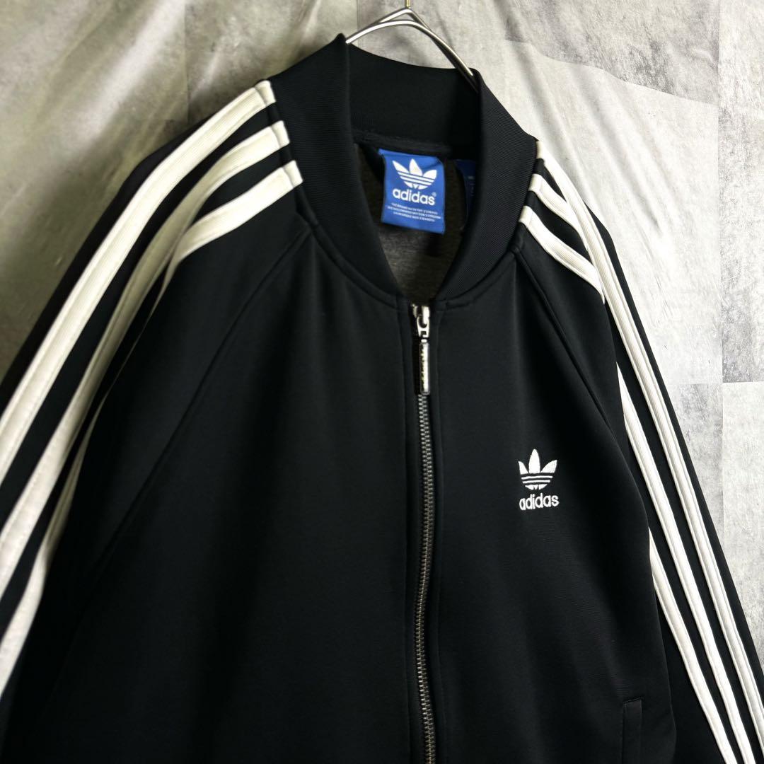 美品 90s アディダス スーパースター トラックジャケット ブラック L