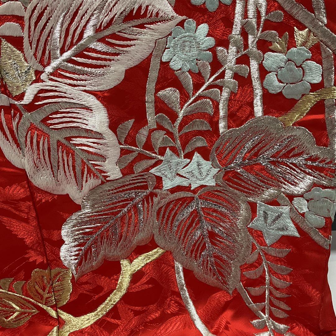 C145正絹　色掛下　刺繍　ウエディング　花嫁衣装　着物