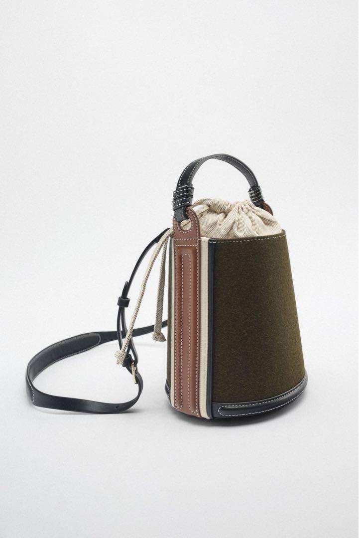 完売品 美品 ZARA ファブリック クロス ボディ バッグ - メルカリ