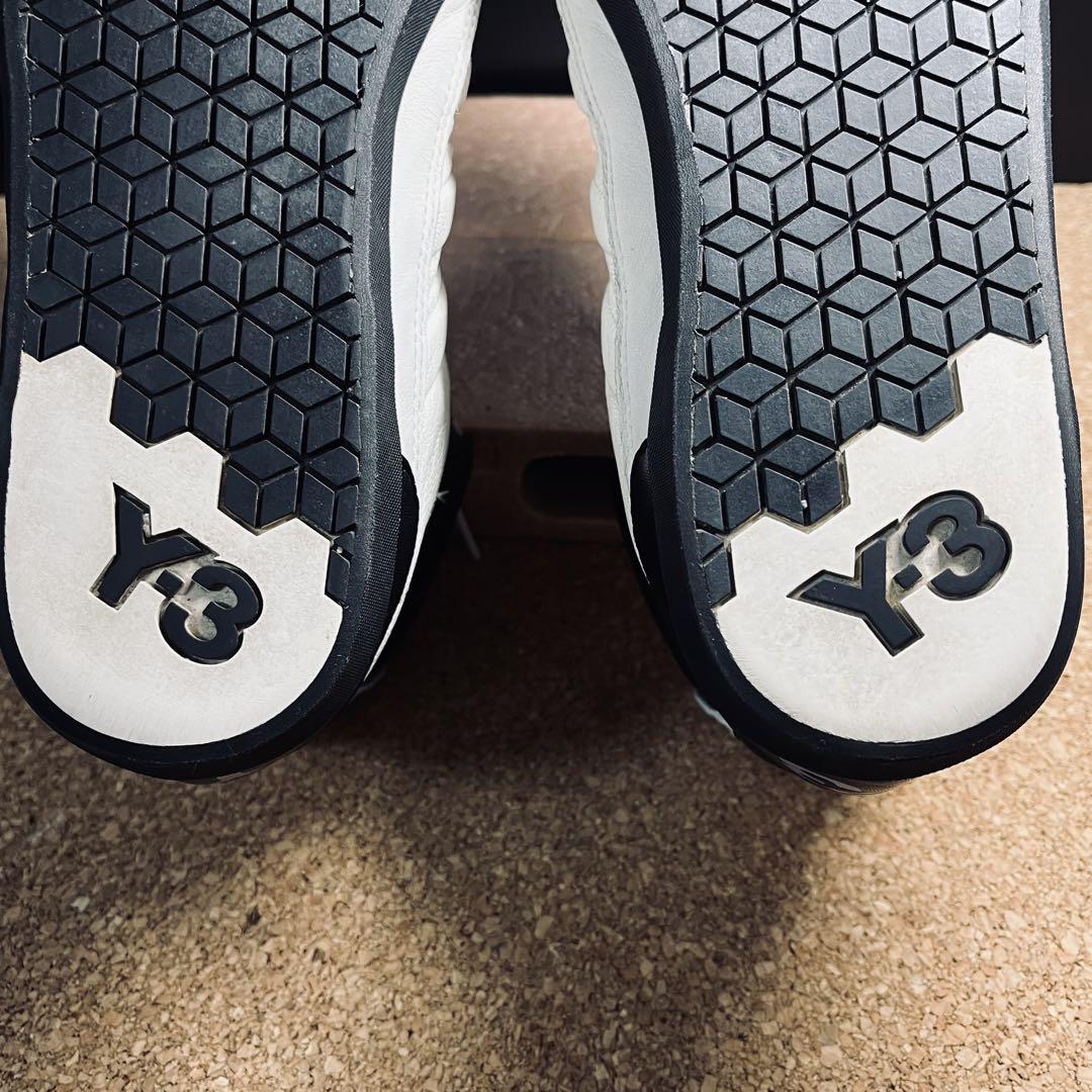 Y-3 ホワイト ハイカットスニーカー YOHJIーYAMAMTO/26.5cm