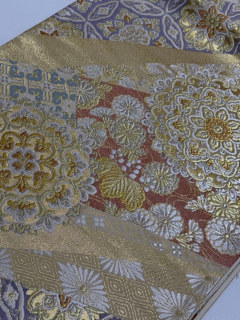 【新品未使用】 志都香織物 袋帯 西陣織 未仕立て 正絹 フォーマル 式事 09 【新品未使用】 志都香織物 袋帯 西陣織 未仕立て 正絹 フォーマル 式事 09