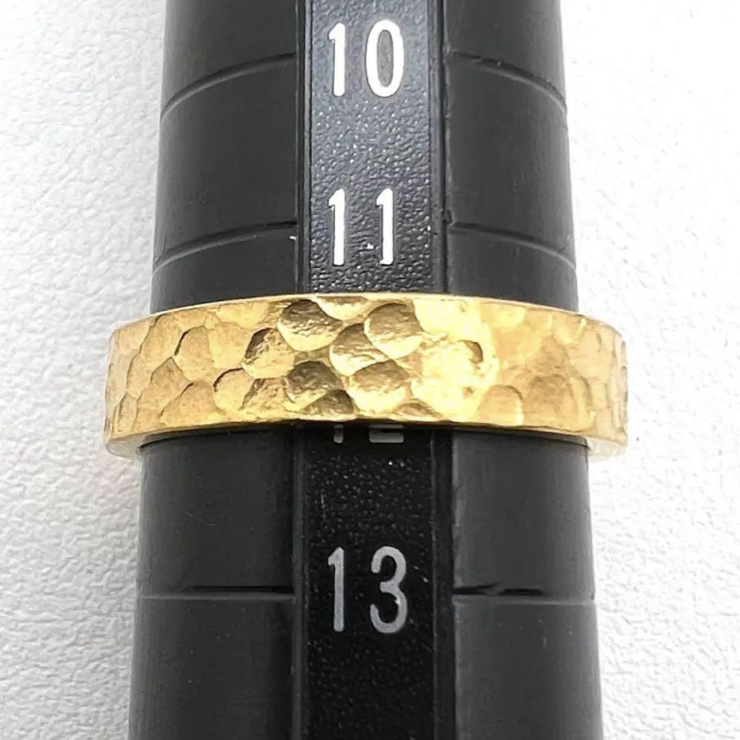 K24 純金　リング　幅4.2㎜　厚さ1.5㎜ 11.5 号　6.41 g