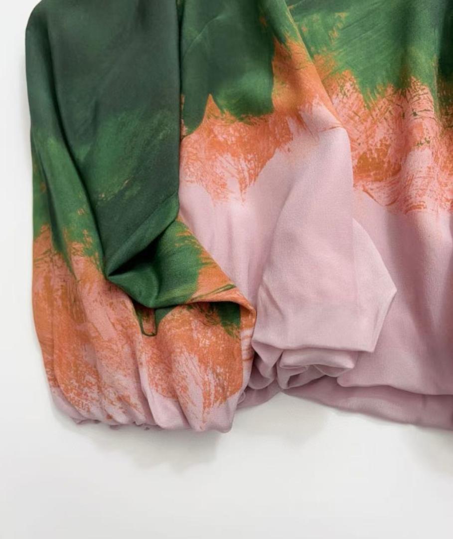 Dries Van Noten シルク柄トップス S
