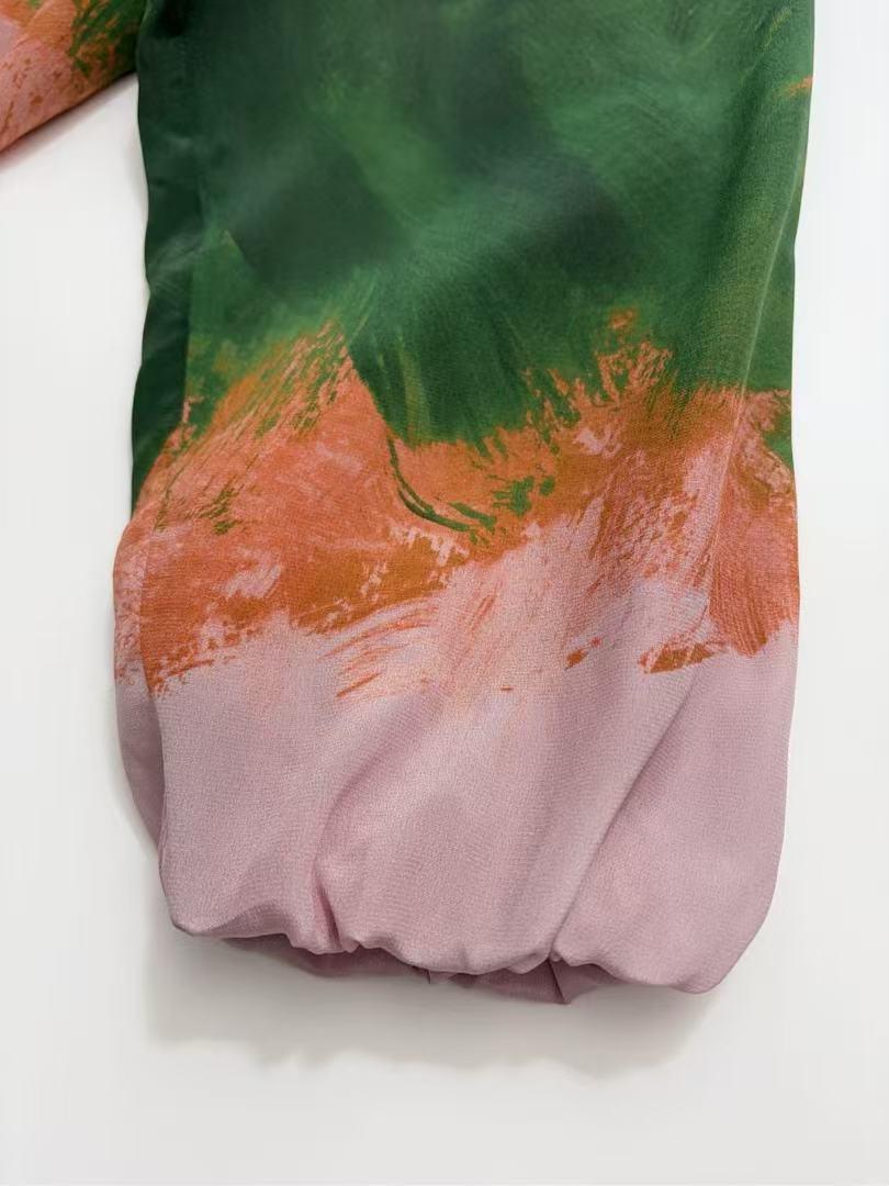 Dries Van Noten シルク柄トップス S