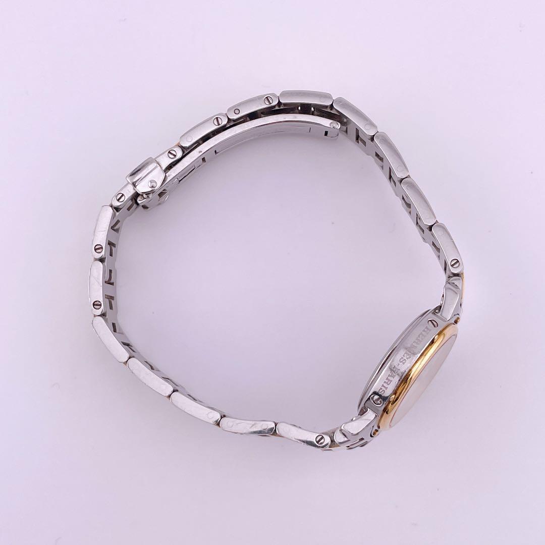 【美品】エルメス クリッパー CL4.220 アイボリー 腕時計 稼働品