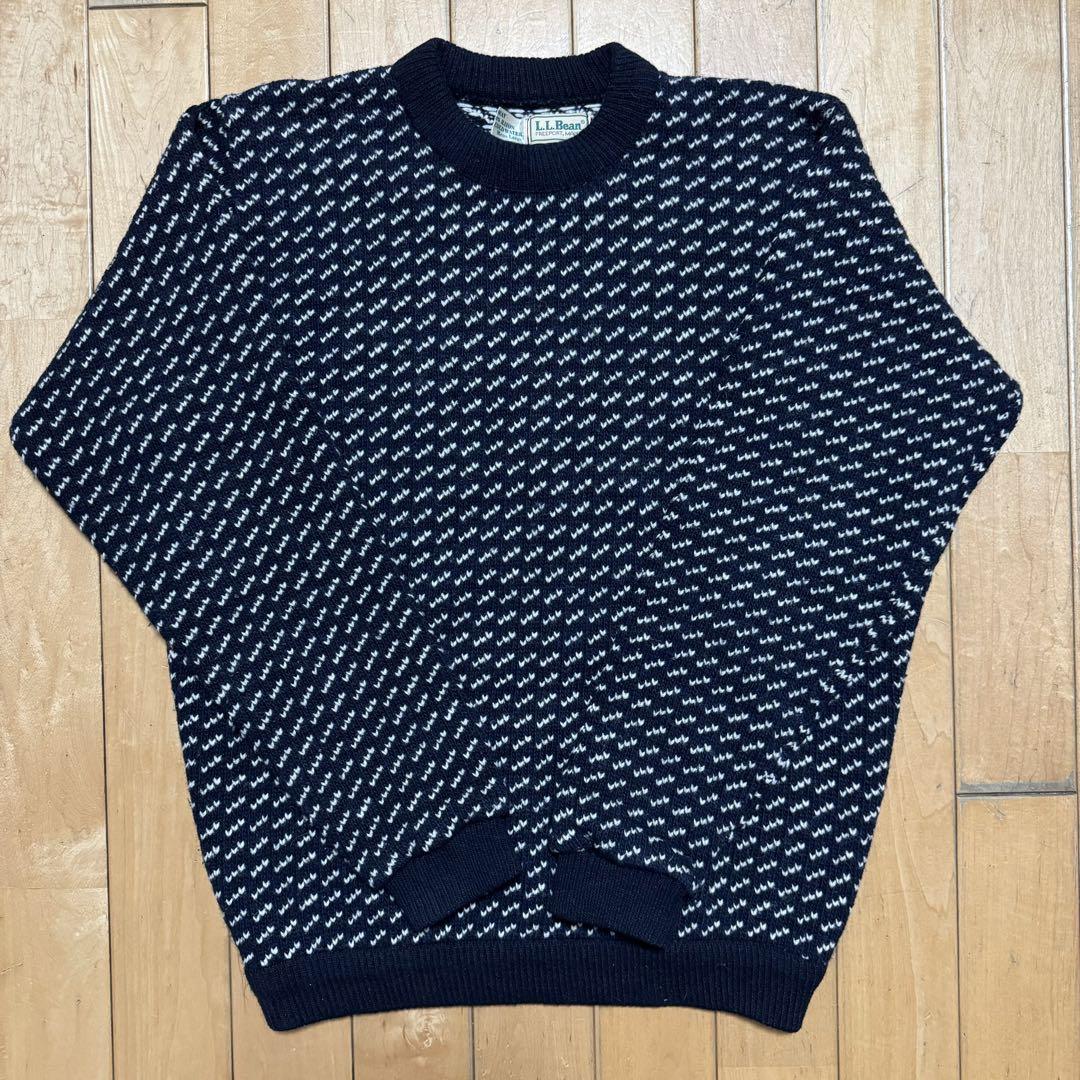 在原みゆ紀着用のL.L.beanのバーズアイニットセーターを買って