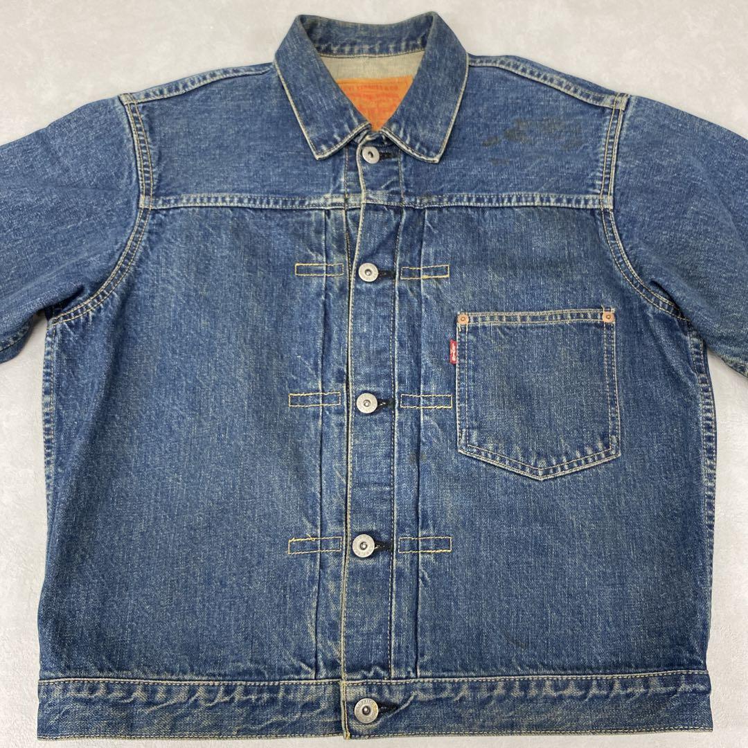 古着 90s USA製 Levi's 71506-0216 4th ポケット付 濃紺 デニム