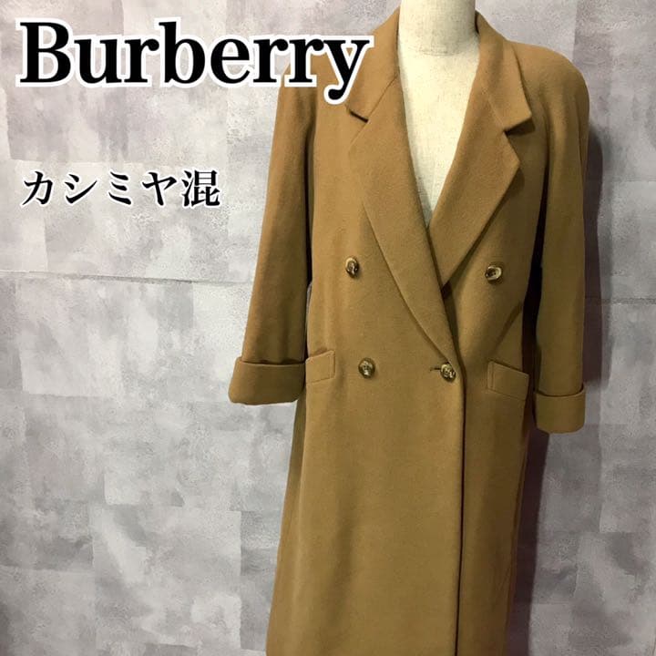 メルカリ カシミヤ混 バーバリー ダブルチェスターコート キャメル シャドーホース バーバリー 9 980 中古や未使用のフリマ