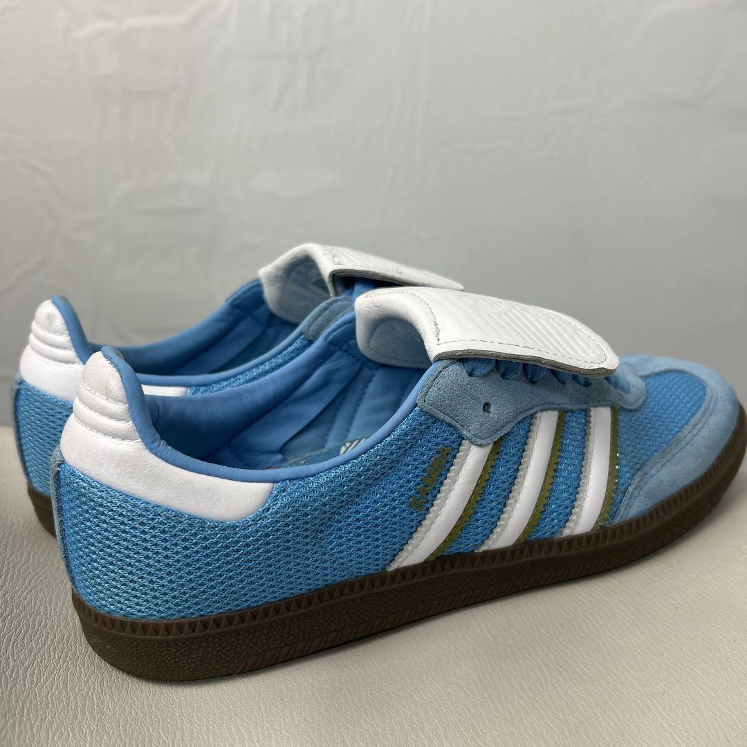 アディダスadidas samba LTサンバ　ロングタン　ブルー水色26.5