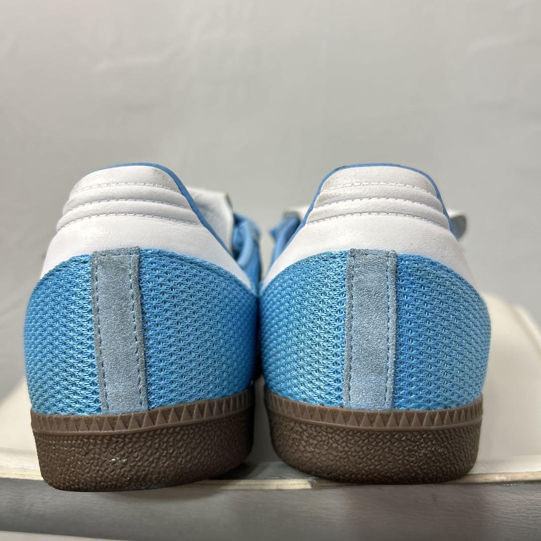 アディダスadidas samba LTサンバ　ロングタン　ブルー水色26.5