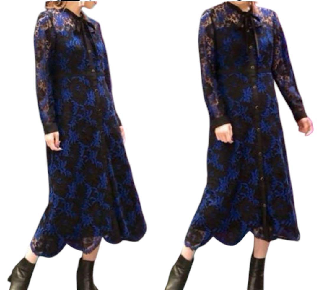 極美品✨GRACE CONTINENTAL レースボウタイワンピース芸能人着用