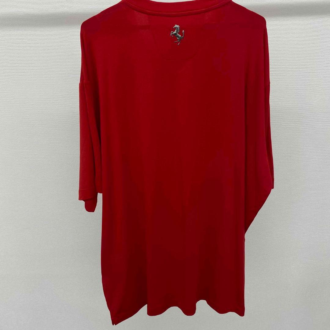 フェラーリ バックロゴVネックTシャツ / L