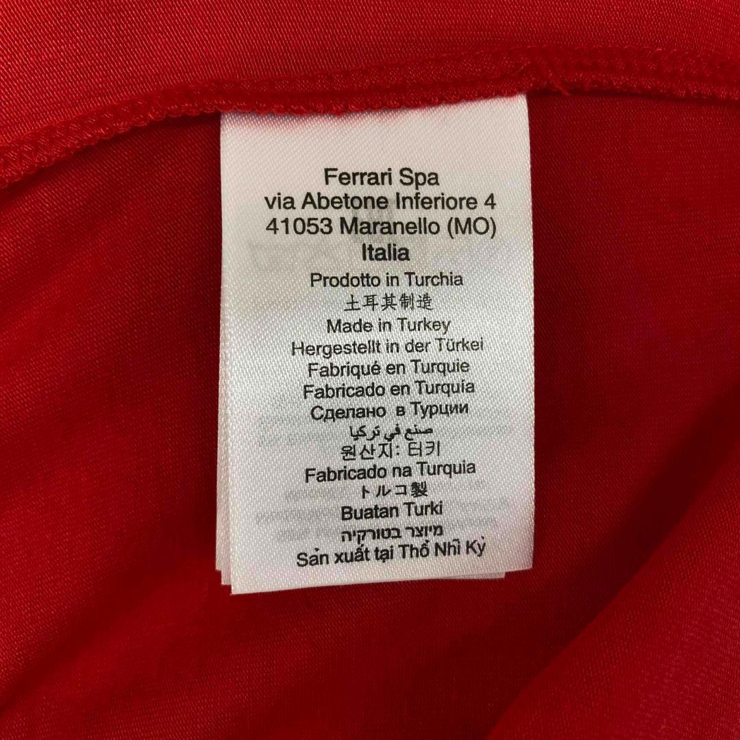 フェラーリ バックロゴVネックTシャツ / L