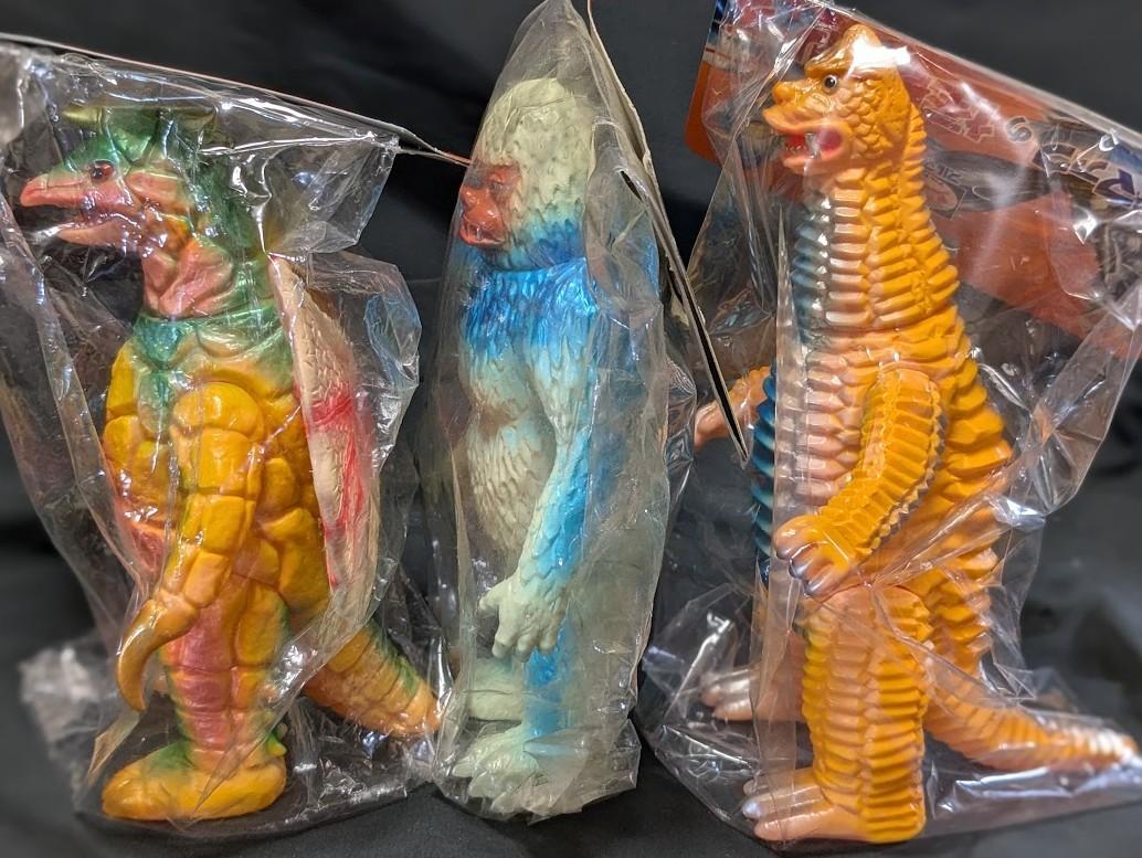 ギガス＆ドラコ＆レッドキング（ブルマァク復刻）ソフビフィギュア未開封３体セット ギガス＆ドラコ＆レッドキング（ブルマァク復刻）ソフビ