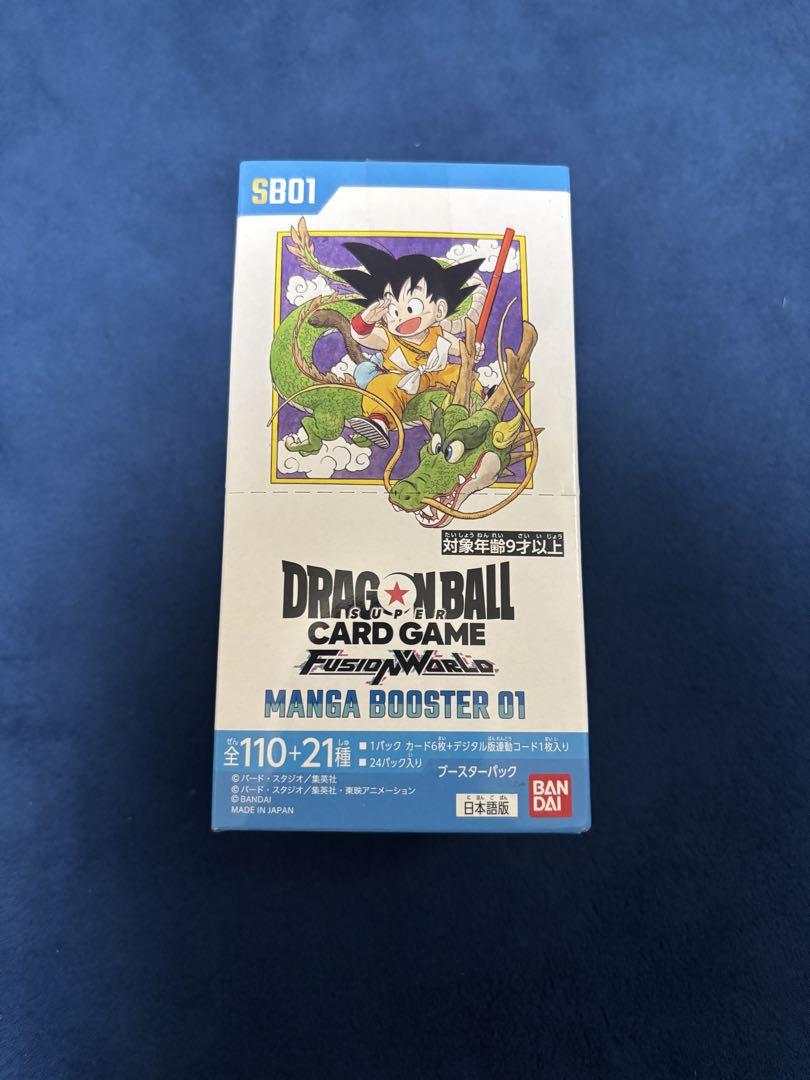 新品未開封テープ付き　ドラゴンボール MANGABOOSTER 01 １BOX ドラゴンボール MANGA BOOSTER 01テープ付き1BOX - メルカリ