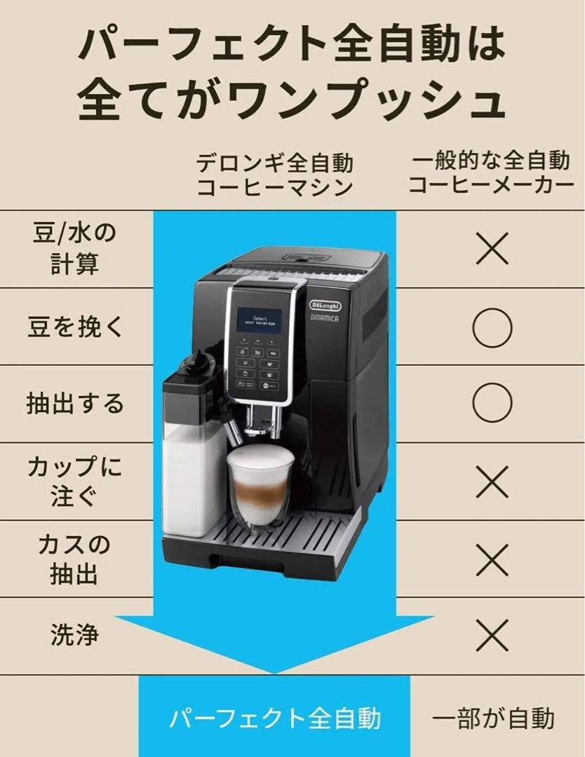 デロンギ ECAM35055B ディナミカ 全自動コーヒーメーカー