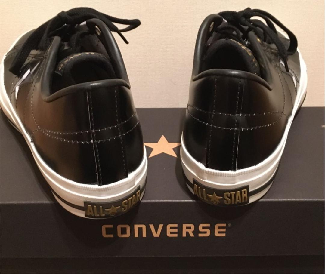 在庫あ新品 コンバース OX 8 1 2 27cm ブラックレザー eNpbW-m25700393104 ワンスターMONO 総合2位