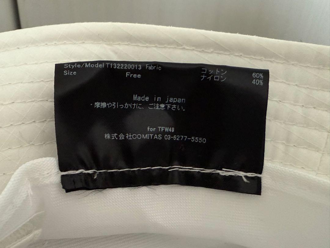 【新品未使用品】TFW49 ホワイト バケットハット