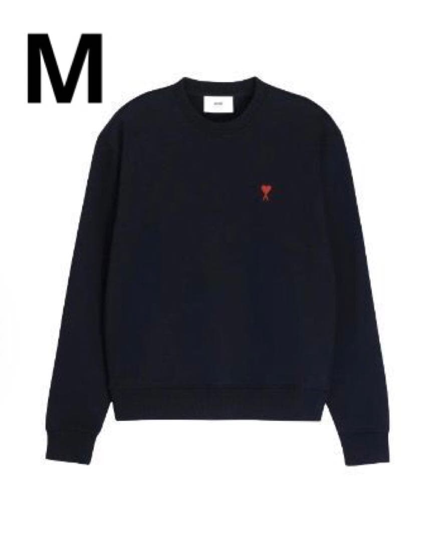 AMI PARIS ラウンドネック ニット セーター ブラックMサイズM AMI PARIS