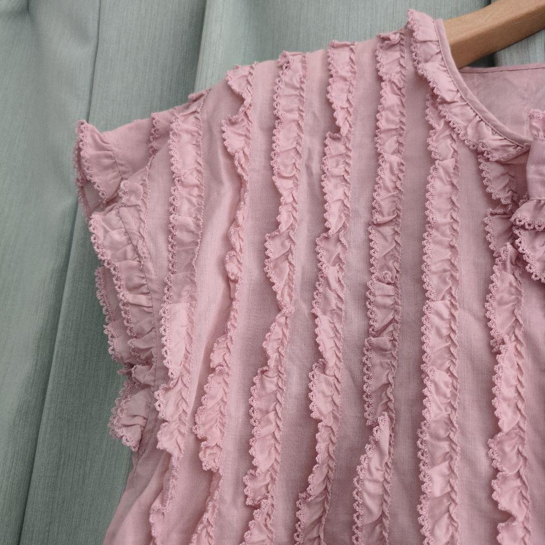希少✨PINK HOUSE ブラウス ピコフリル ピンタック リボン 大人可愛い 新品 ピンクハウス♥リボン付き総ピコフリルブラウス - メルカリ
