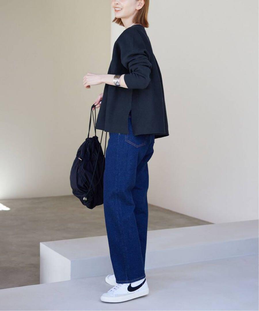 SLOBE IENA コットンダブルフェイスニットプルオーバー