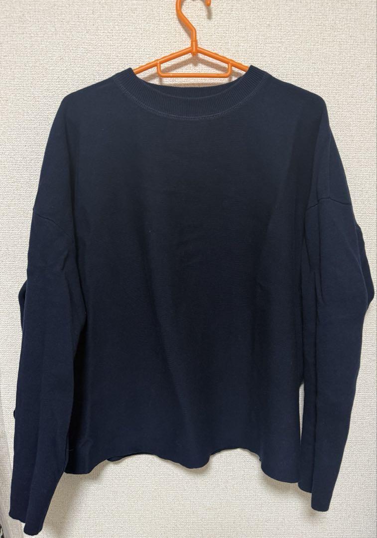 SLOBE IENA コットンダブルフェイスニットプルオーバー