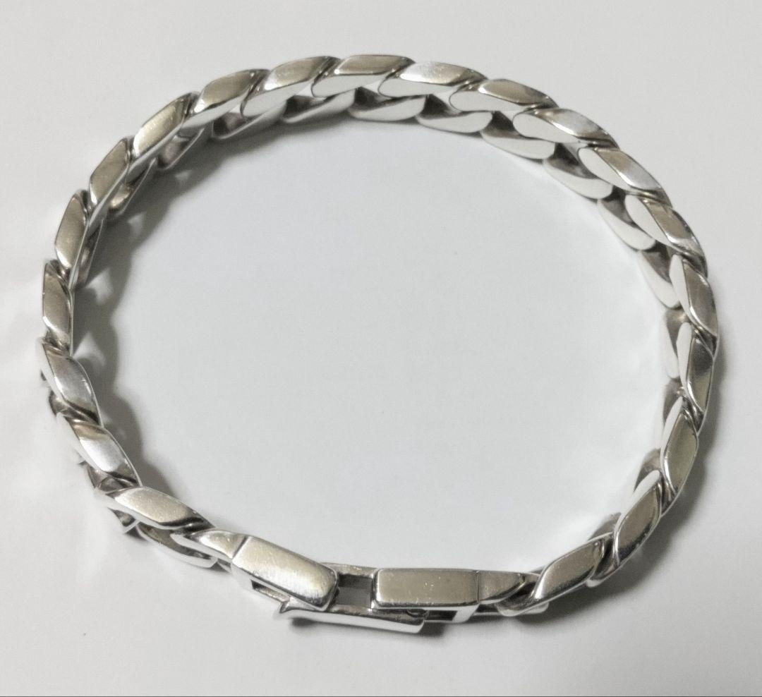送料込 ブレスレット シルバー925 幅10mm 喜平 メンズ