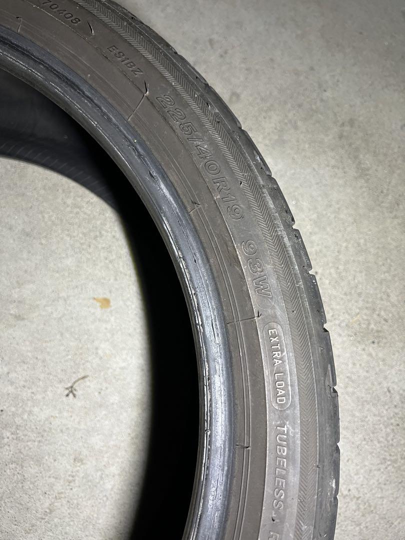 2022年製 225/40R19 ブリヂストン POTENZA S001 1本