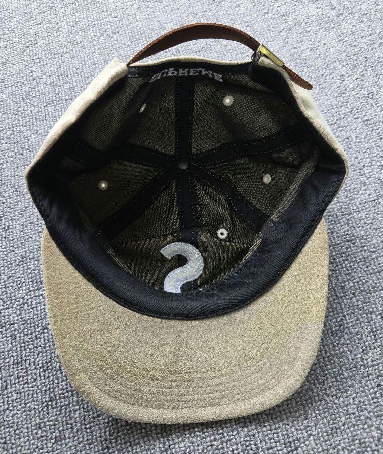 か*な様 Supreme 16AW SUEDE S LOGO 6-PANEL C