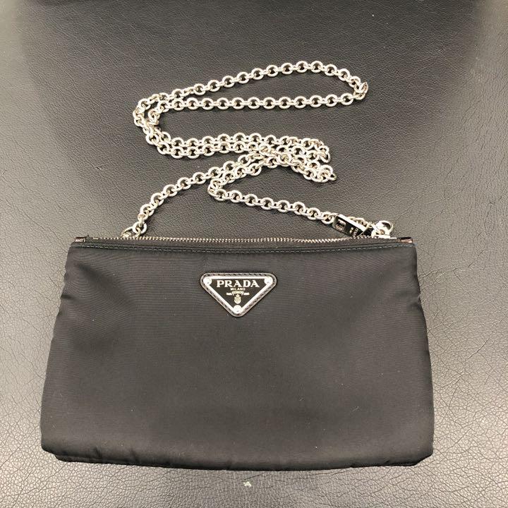 PRADA プラダ ナイロン チェーン ショルダーバッグ 1BP044 最安価格 PRADA プラダ ナイロン チェーン ショルダーバッグ 1BP044 最安価格