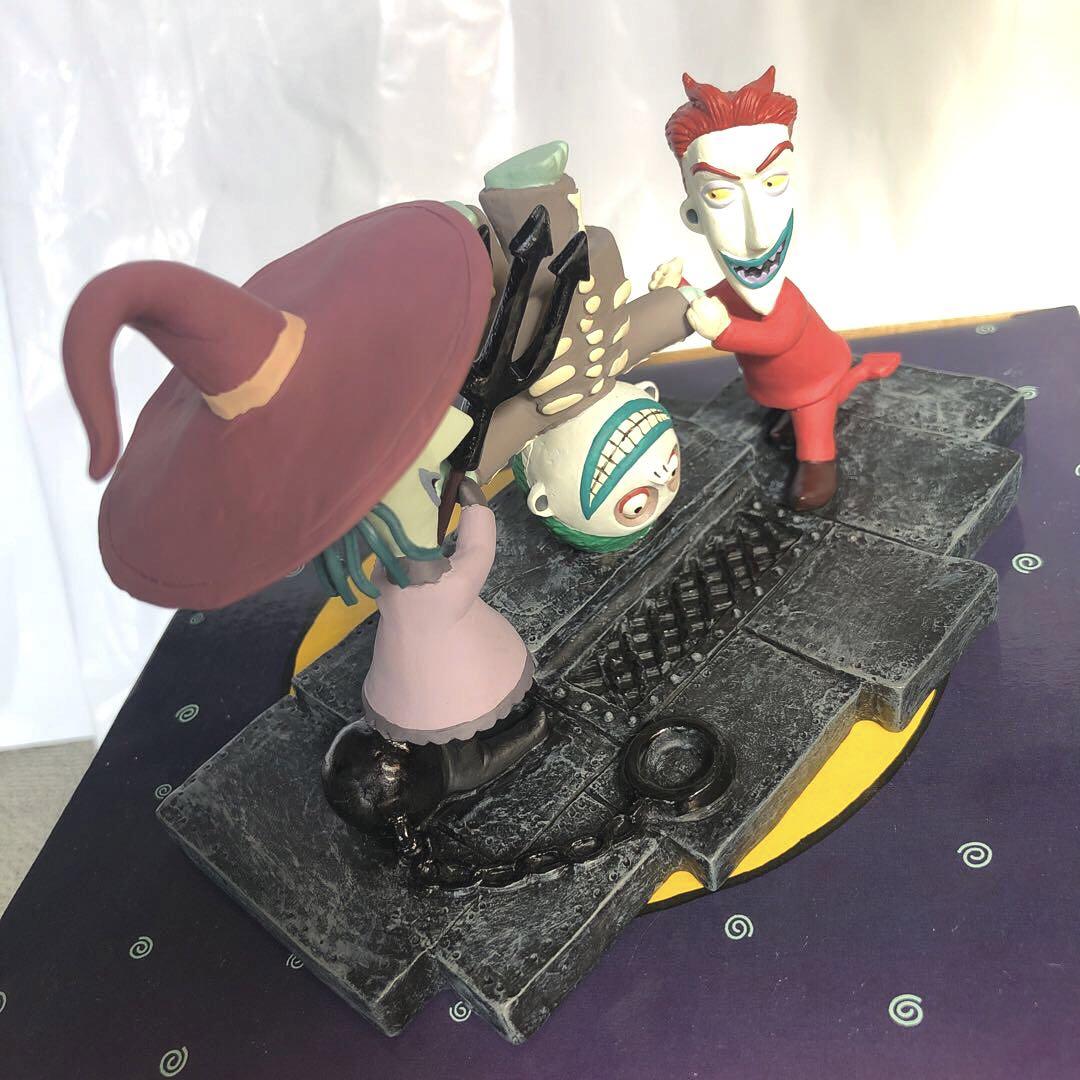 美品 ナイトメア・ビフォア・クリスマス ロックショック&バレル レジンフィギュア