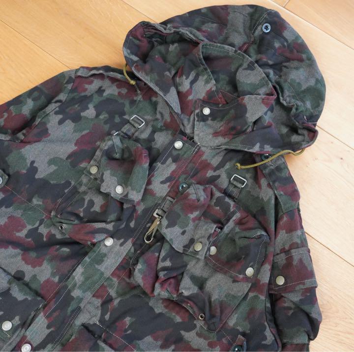 スイス軍 アルペンカモ 後染め フィールドジャケット