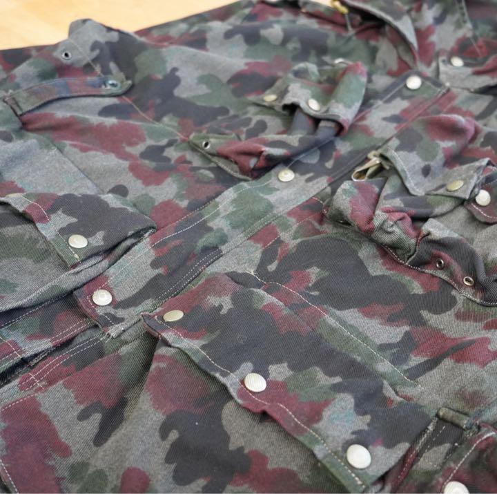 スイス軍 アルペンカモ 後染め フィールドジャケット