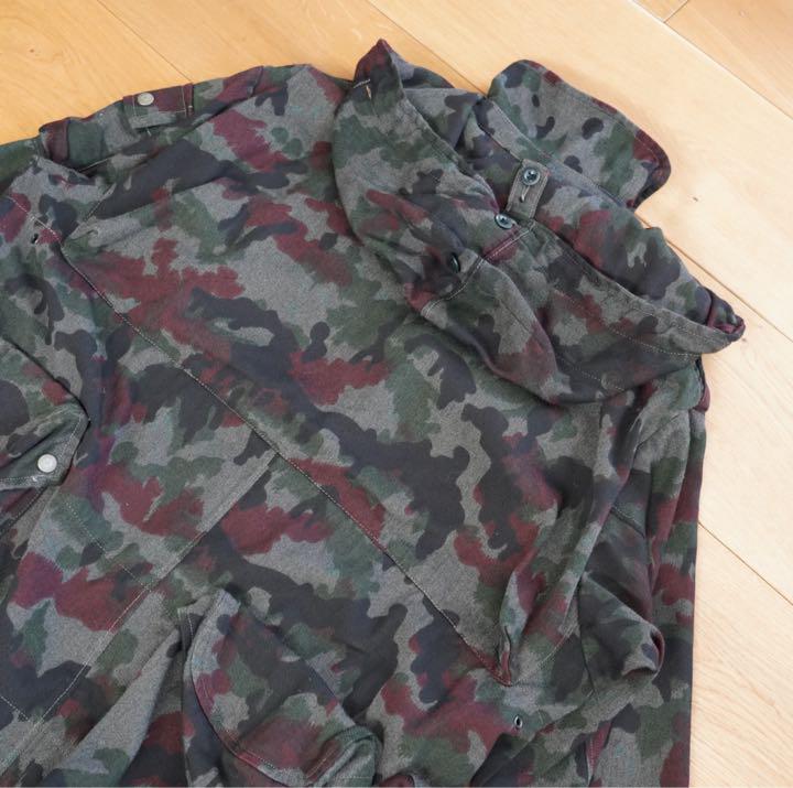 スイス軍 アルペンカモ 後染め フィールドジャケット