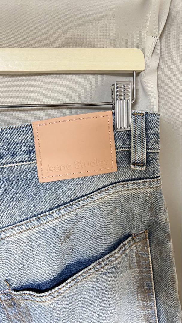Acne Studios 2023 ディストレストワイドレッグジーンズ