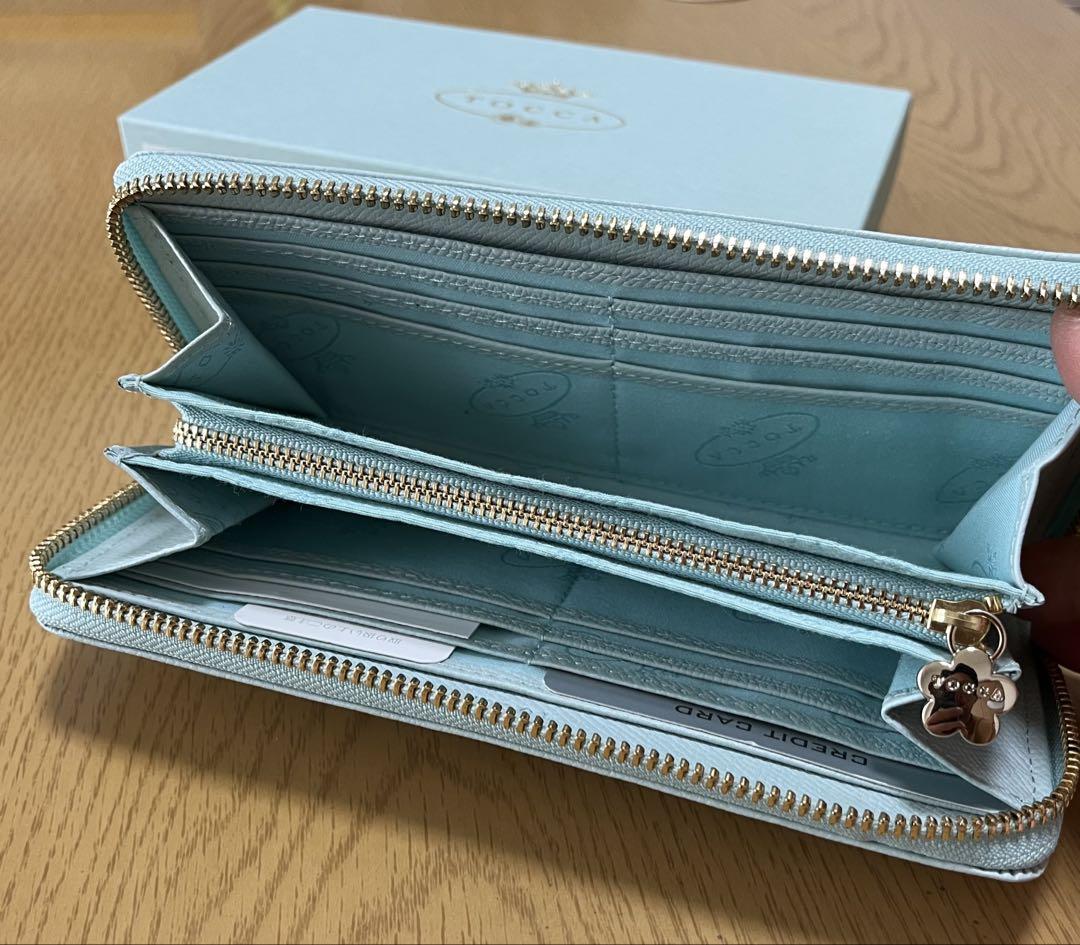TOCCA リボン付き長財布 ミントグリーン