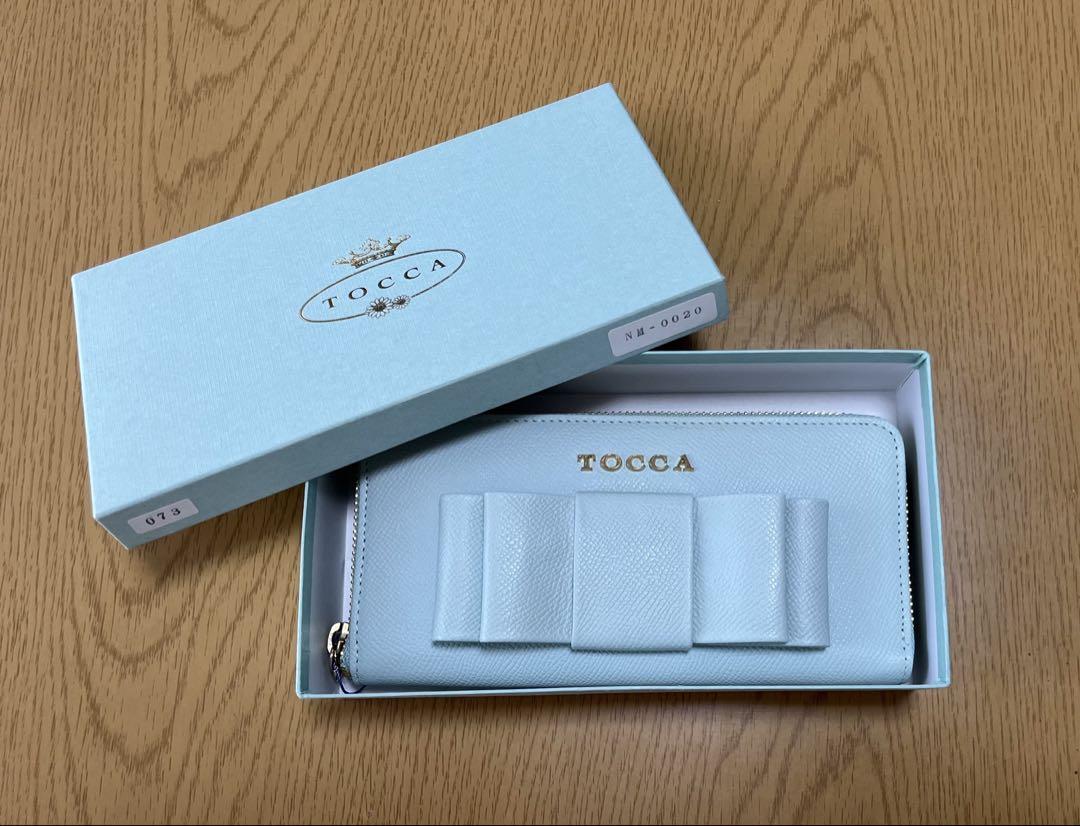TOCCA リボン付き長財布 ミントグリーン