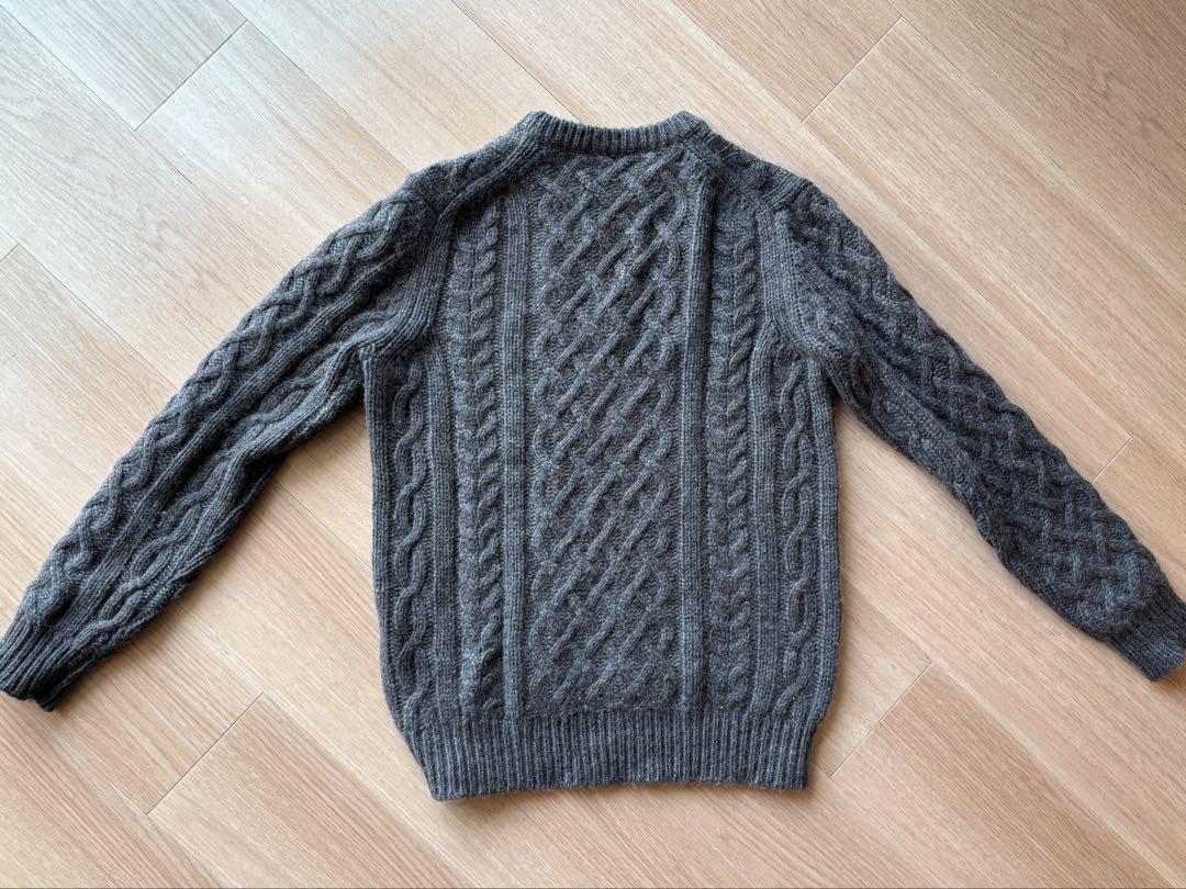 トゥモローランド カシミヤ100% 厚手ニット セーター グレー XS