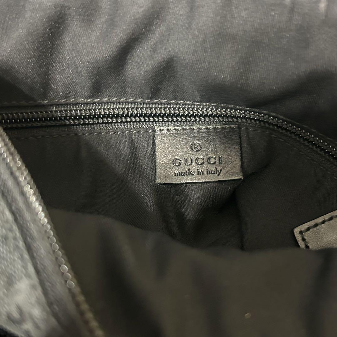 GUCCI グッチ ショルダーバック 斜め掛け gg柄 総柄 画像10