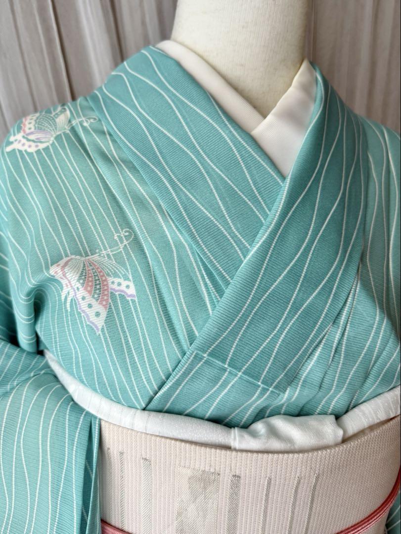 「新商品」に関するプレスリリース / 163 誂え 小紋 絽 夏着物 極美品 63 蝶模様 パステルカラー 着物・浴衣