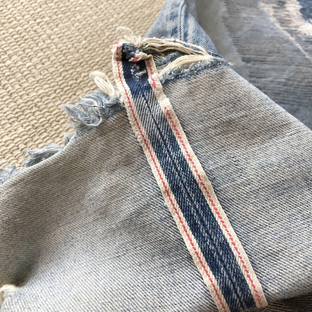 Sewing Chop O'alls デニムパンツ ヴィンテージ加工 90s?