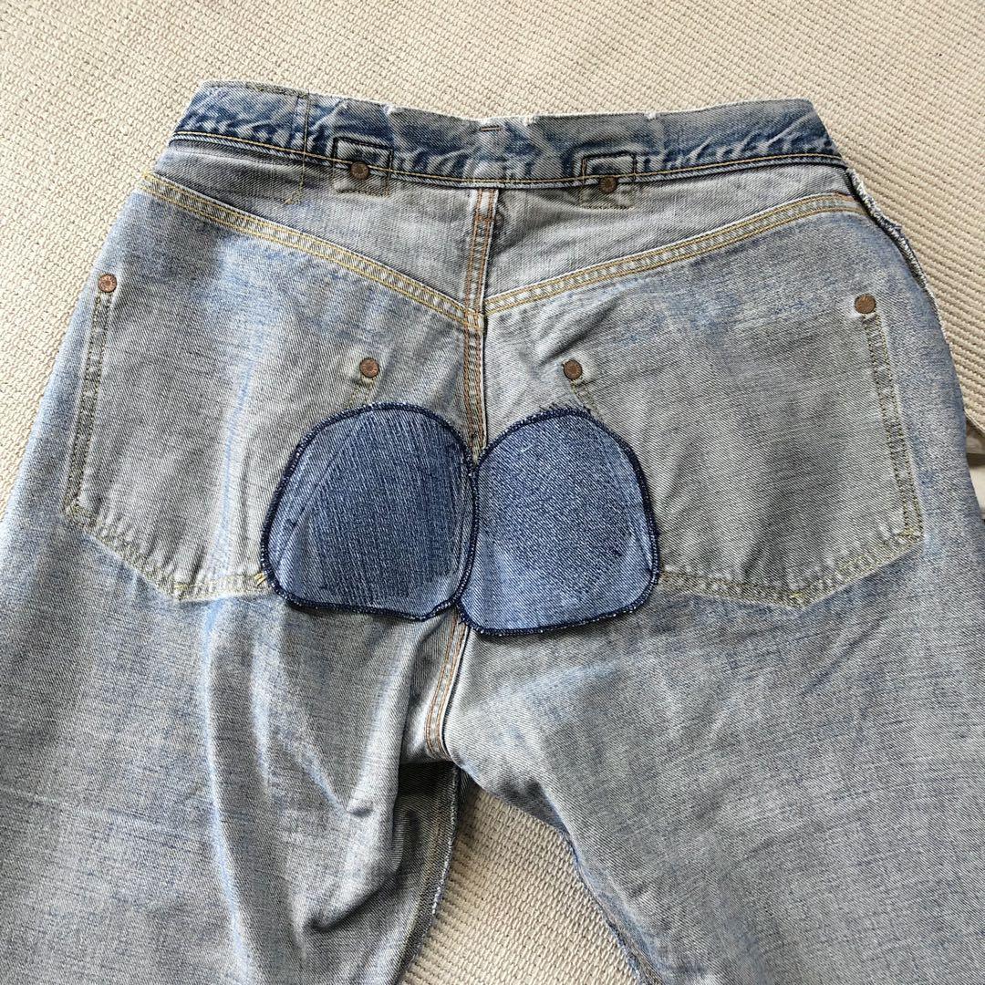 Sewing Chop O'alls デニムパンツ ヴィンテージ加工 90s?
