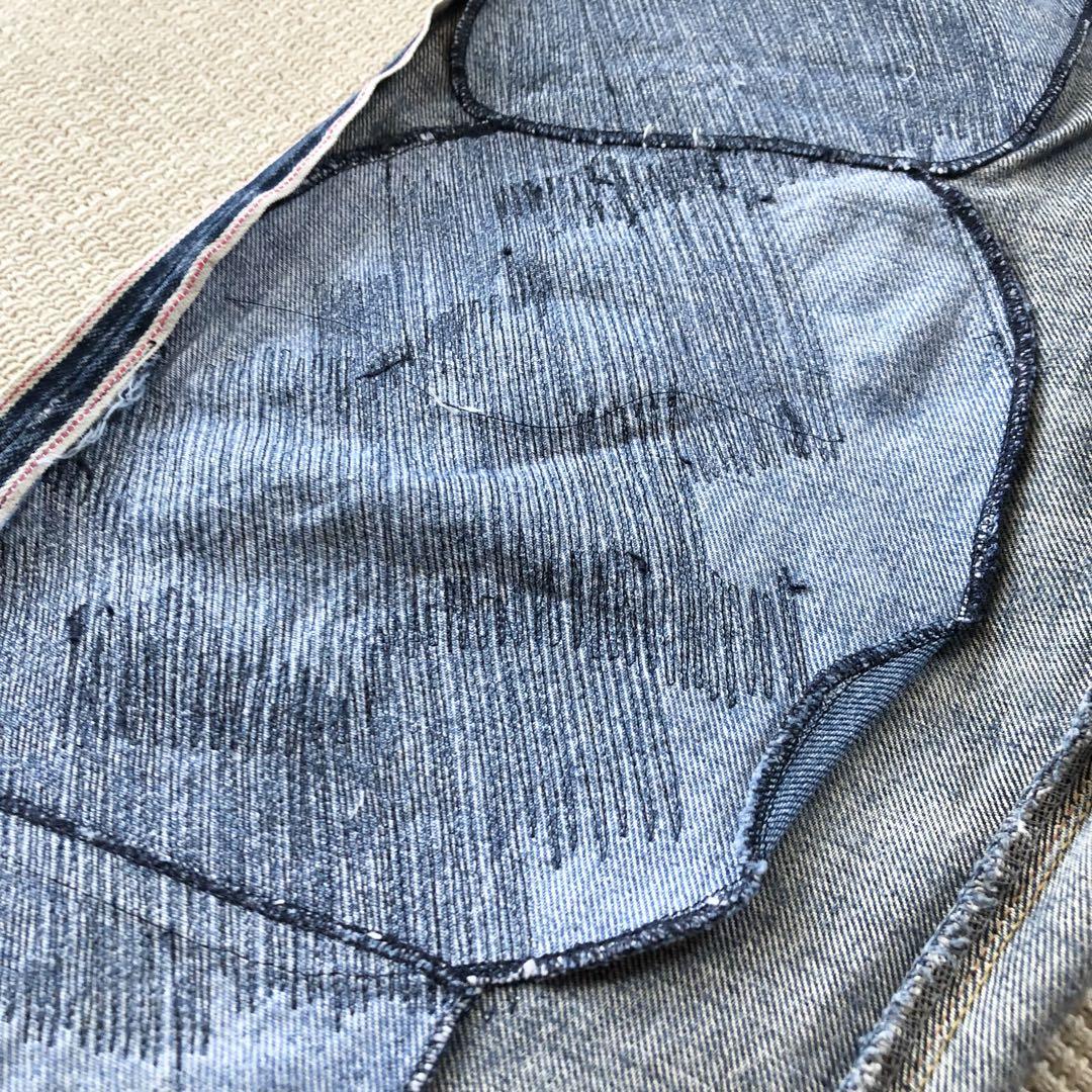 Sewing Chop O'alls デニムパンツ ヴィンテージ加工 90s?