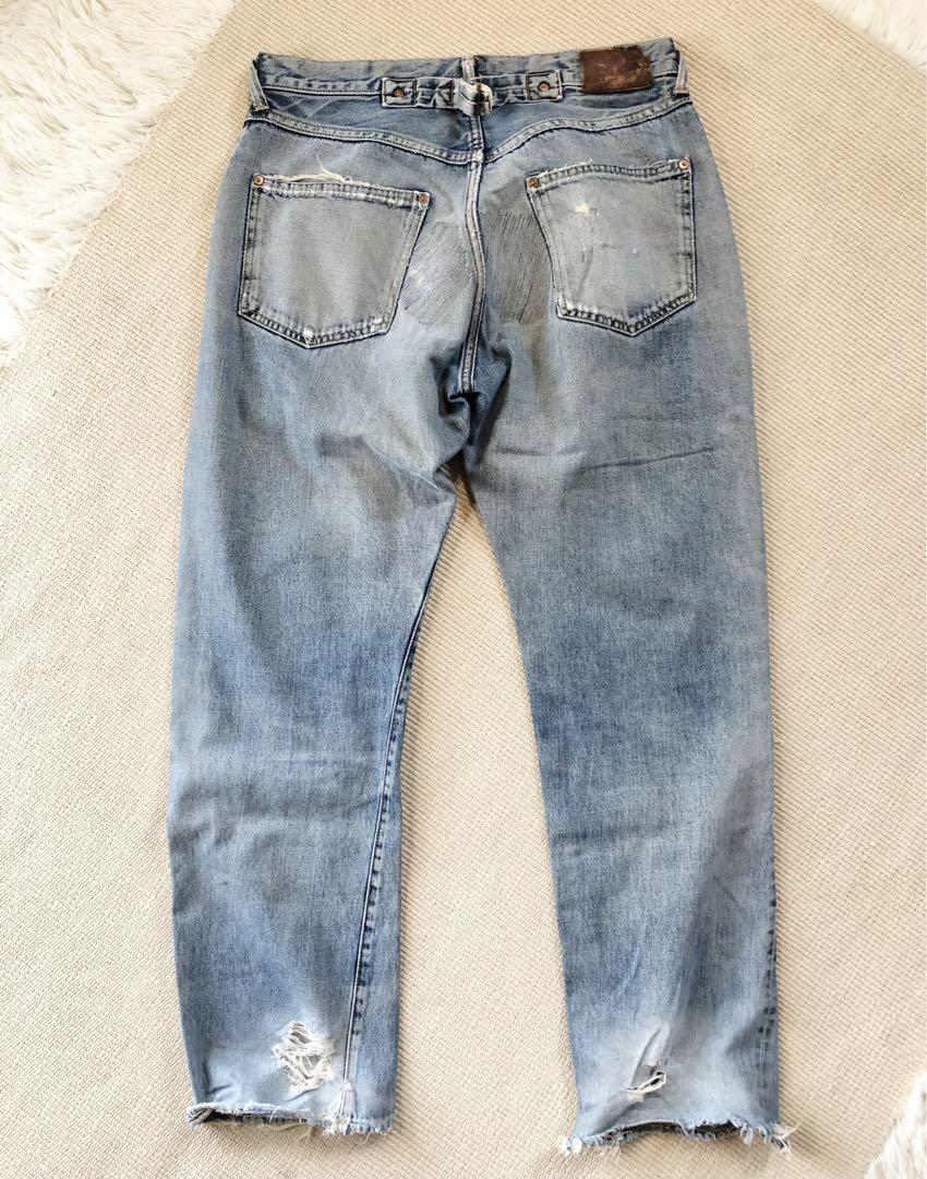 Sewing Chop O'alls デニムパンツ ヴィンテージ加工 90s?