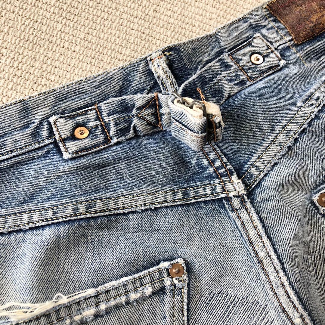 Sewing Chop O'alls デニムパンツ ヴィンテージ加工 90s?