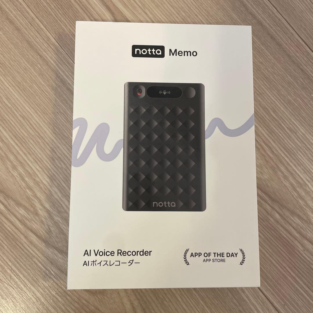 notta Memo AIボイスレコーダー ブラック notta Memo AIボイスレコーダー ブラック