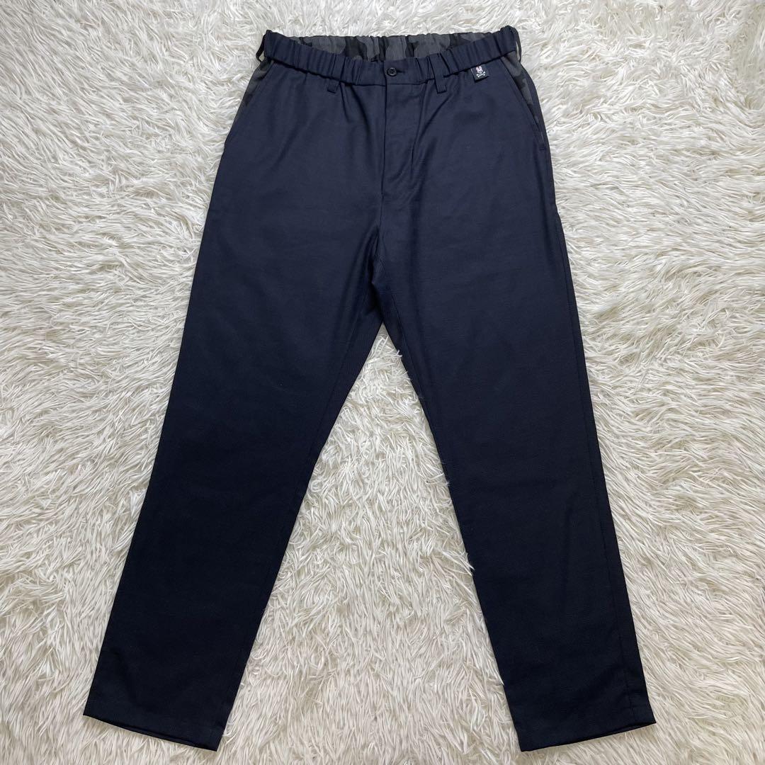美品 サイコバニー イージー スラックス パンツ Mサイズ ネイビーパンツ